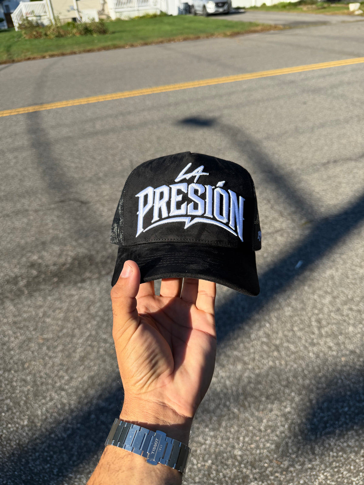 La presión blanca trucker