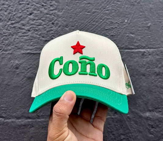 Coño “ Verde Picante”Cream/Green